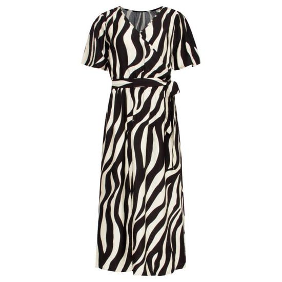 Smashed Lemon 25077 midi jurk met zebrastijl print | - Image 6