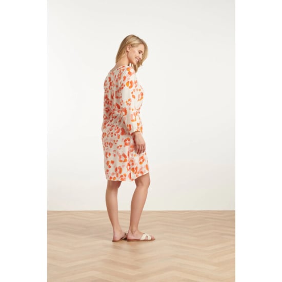 Smashed Lemon 25163 korte jurk met perzik dierenprint | - Image 6