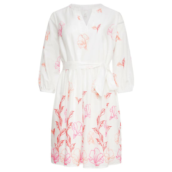Smashed Lemon 25263 te bloemen geborduurde korte jurk met v-hals | - Image 2