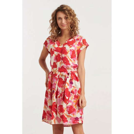 Smashed Lemon 35174 Jurk Off White Red - Image 4