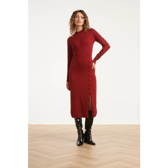 Smashed Lemon Damesgebreide jurk met lurex | - Image 5