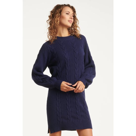 Smashed Lemon Damesgestructureerd gebreide jurk | - Image 5