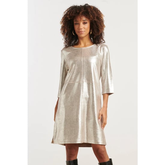 Smashed Lemon Dameslosvallende metallic jurk | - Image 1