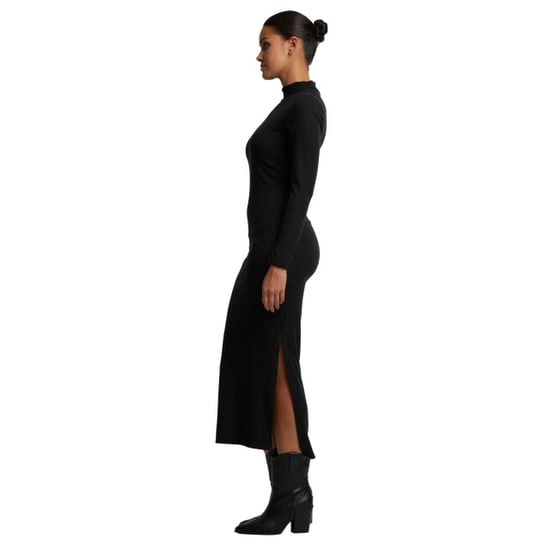 Urban Classics Dames ribbed mock neck jurk met lange mouwen - Image 3