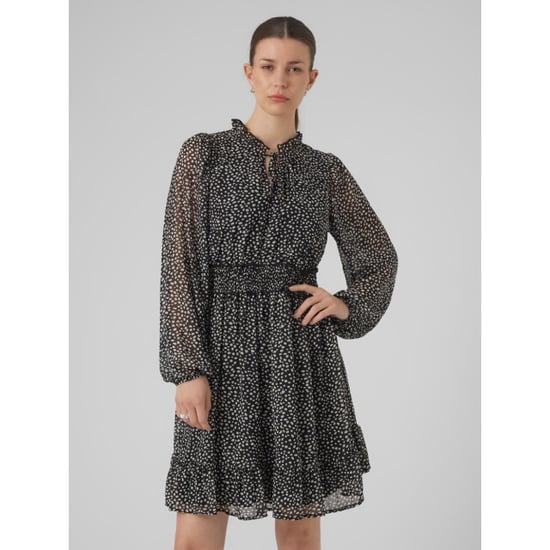 Vero Moda Vmholly ls frill short dress wvn ga dessin - Image 2