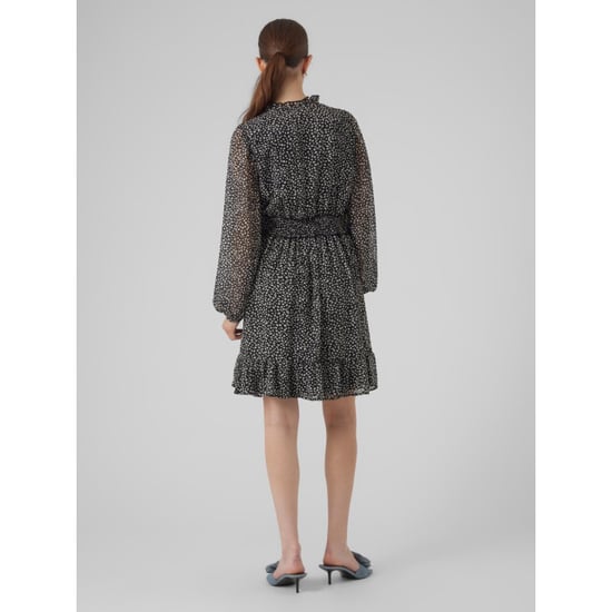 Vero Moda Vmholly ls frill short dress wvn ga dessin - Image 3