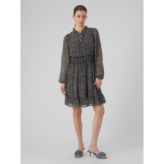 Vero Moda Vmholly ls frill short dress wvn ga dessin - Image 4