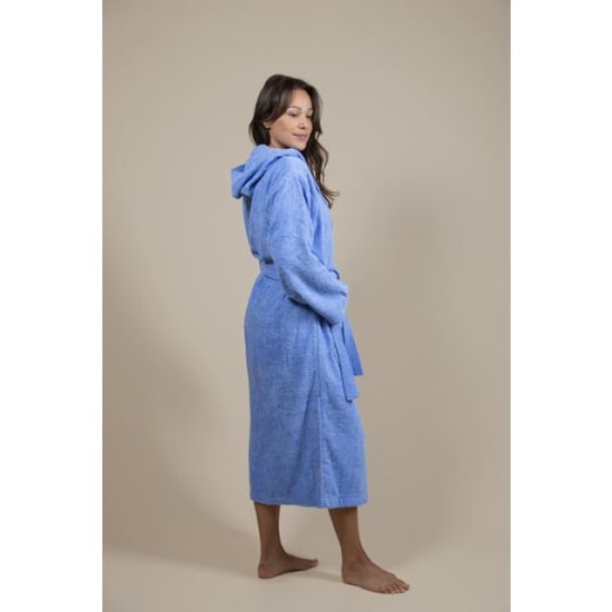 CozyLion Badjas badstof dames & heren jeans blauw | - Image 4