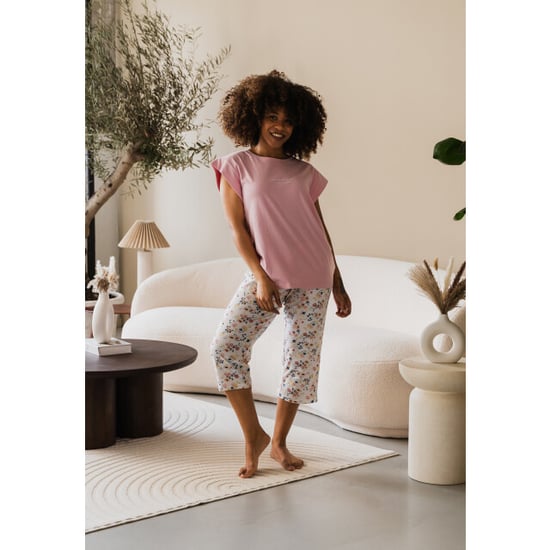 By Louise Dames capri pyjama set roze driekwart - Image 4
