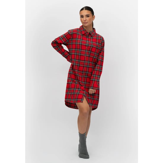 By Louise Dames pyjama nachthemd flanel geruit - Image 3