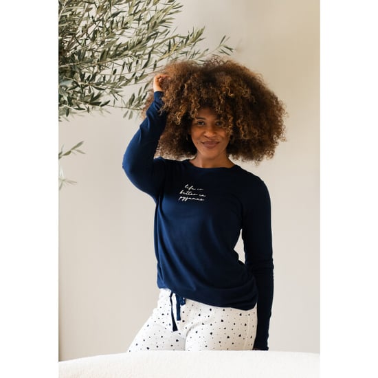 By Louise Dames pyjama set lang hartjes print - Image 2