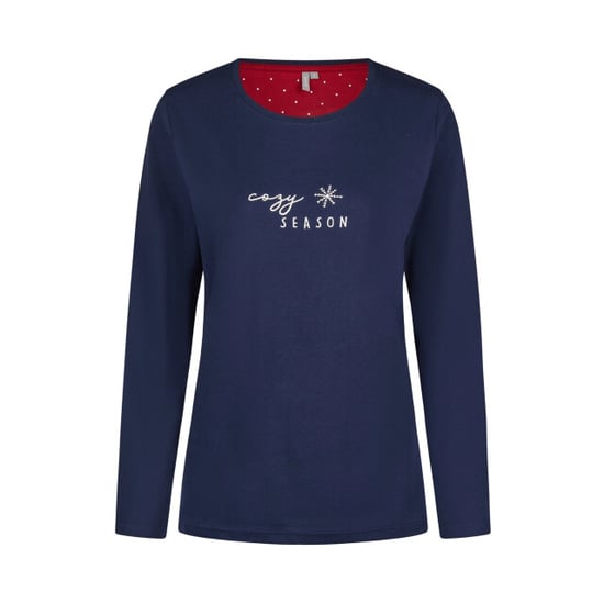 By Louise Dames pyjama set lang katoen blauw - Image 2