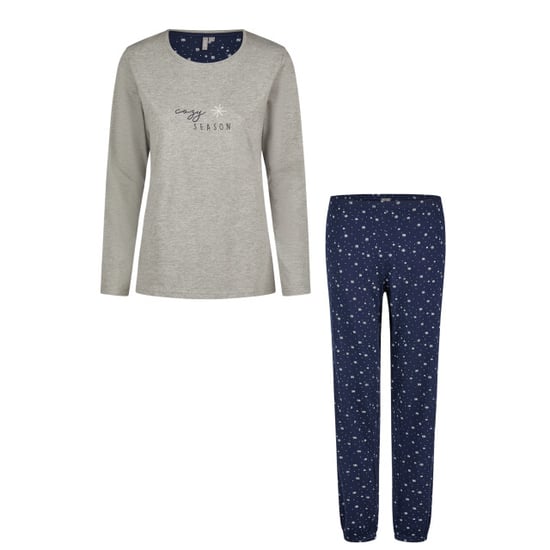 By Louise Dames pyjama set lang katoen grijs - Image 1