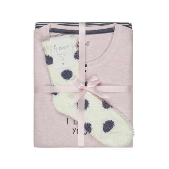 By Louise Dames winter pyjama set lang interlock roze - Image 2