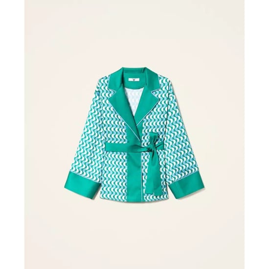 Twin-set Kimono 10029 bic. t. new poi/green flag - Image 3