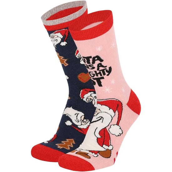 Apollo Dames foute kerstsokken santa 2-pack - Image 1