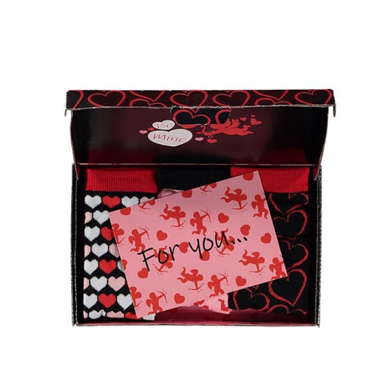 Apollo Dames sokken hartjes valentijn giftbox cadeau - Image 3