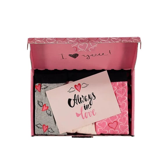 Apollo Dames sokken hartjes valentijn giftbox cadeau - Image 3