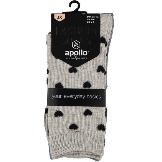 Apollo Fashion sokken dames hartjes stippen sterren print - Image 2