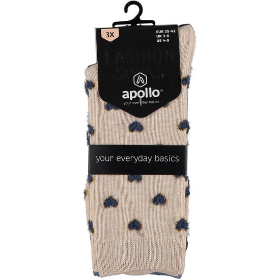 Apollo Fashion sokken dames hartjes stippen sterren print - Image 2