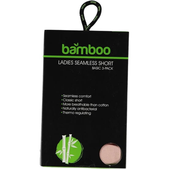Apollo Seamless dames short bamboe onderbroek met pijpjes naadloos huidskleur 3-pack - Image 4