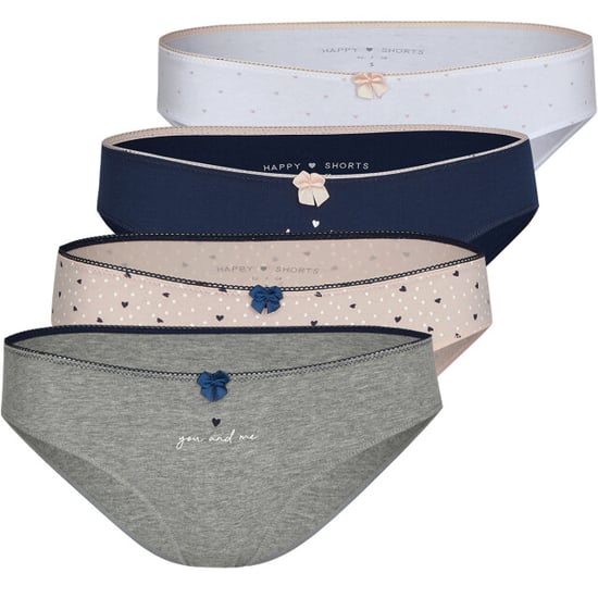 Happy Shorts Dames slips hartjes print valentijn 4-pack d687 - Image 1