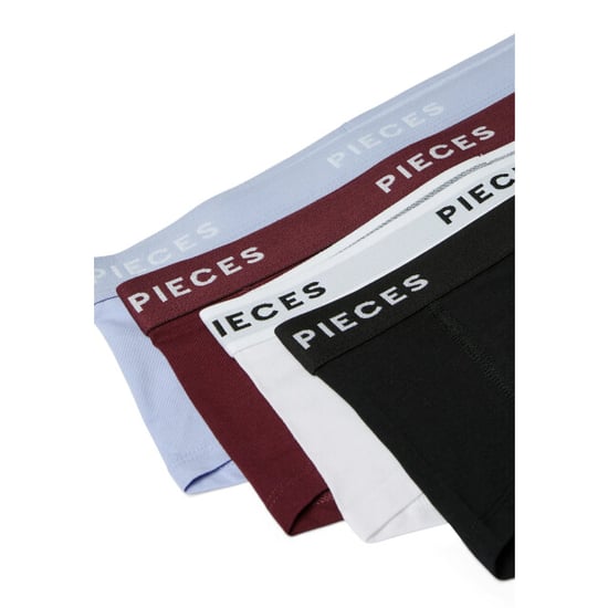 Pieces Dames hipster pclogo 4-pack color - Image 2