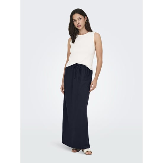 Jacqueline de Yong Jdysay mw maxi slit skirt wvn noos navy - Image 4