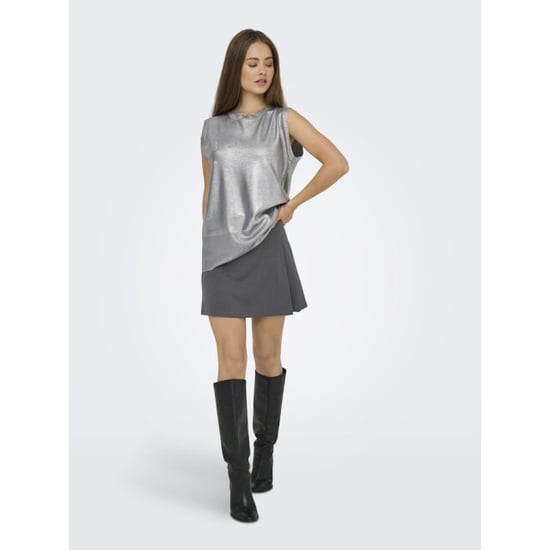 Only Onlsulajma life hw pleat skirt cc tlr antraciet - Image 4