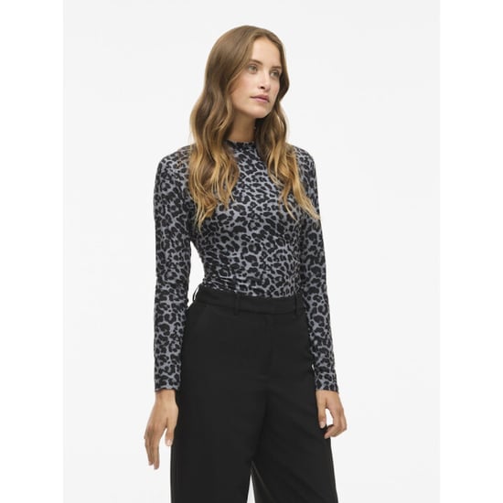 Vila Vileoa ls high neck top noos dessin - Image 4