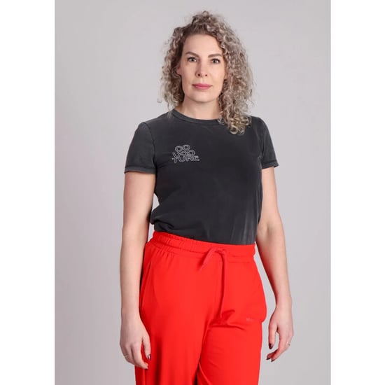 Co'Couture Siaracc acid outline tee donker - Image 1