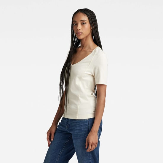 G-Star Moto slim u tee wmn ant. white - Image 4