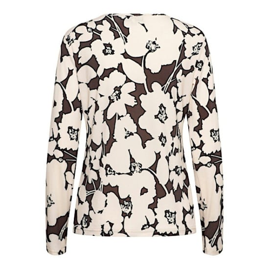 &Co Woman &co women top vigo big flower chocolate multi - Image 2