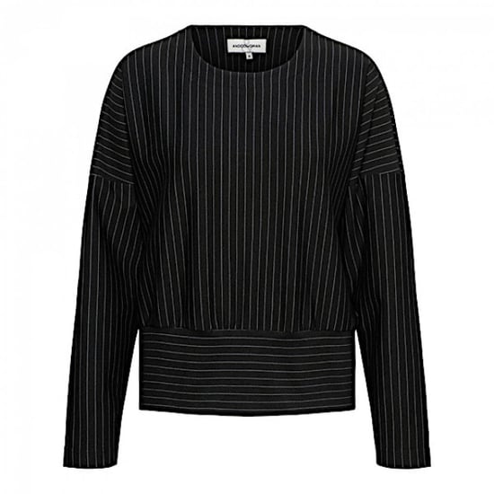 &Co Woman Top danila pinstripe punta black - Image 1