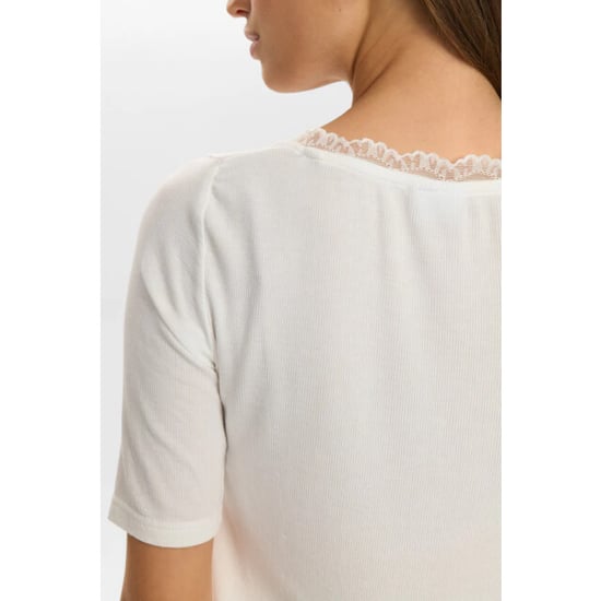 Nümph Numph nubowie lace t-shirt 9001 cloud dancer - Image 4