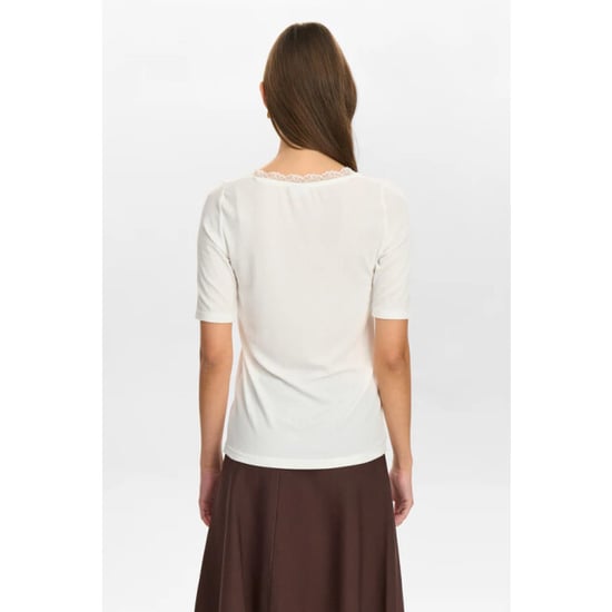 Nümph Numph nubowie lace t-shirt 9001 cloud dancer - Image 6