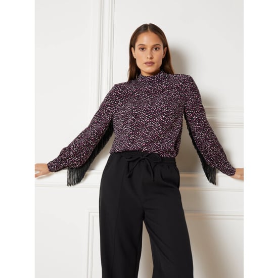 Refined Department Alvera ladies woven flowy dots blouse dessin - Image 2