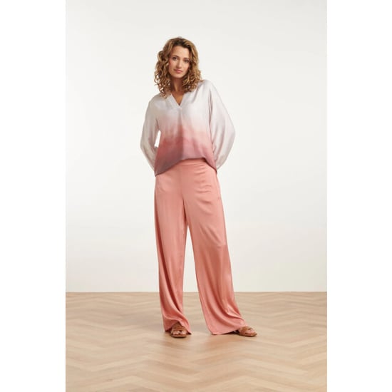 Smashed Lemon 25020 top met kraagvintage mauve ombre print | - Image 6