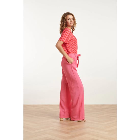 Smashed Lemon 25040 stretchy rondhals top met schelpprint | - Image 2