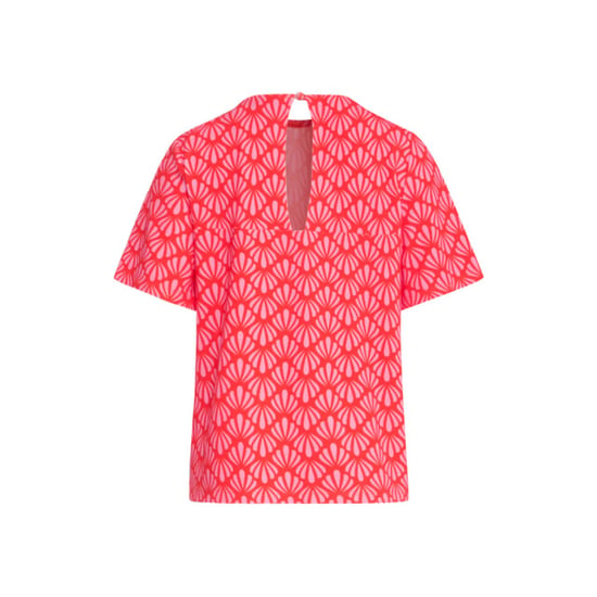 Smashed Lemon 25040 stretchy rondhals top met schelpprint | - Image 6
