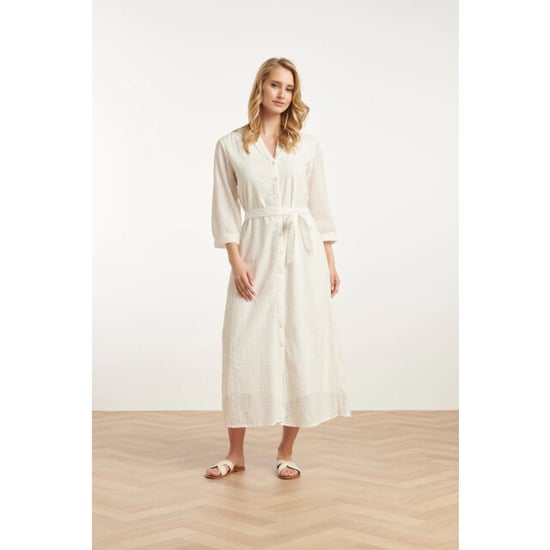 Smashed Lemon 25146 witte midi broderie anglaise jurk met - Image 2