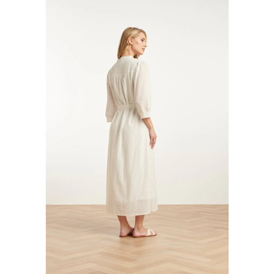 Smashed Lemon 25146 witte midi broderie anglaise jurk met - Image 3