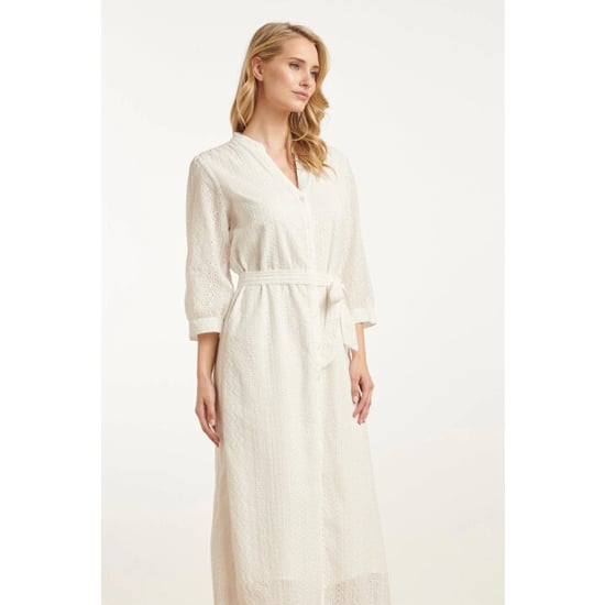 Smashed Lemon 25146 witte midi broderie anglaise jurk met - Image 5
