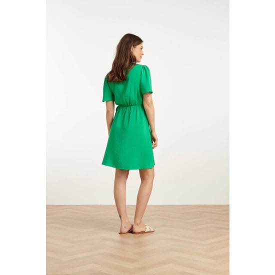 Smashed Lemon 25170 fel zomerjurk met overlap v-hals | - Image 3
