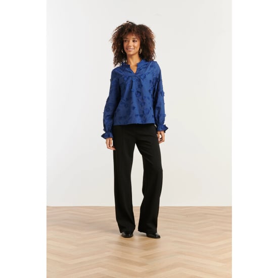 Smashed Lemon Dames3d bloemenprint top met v hals | - Image 3