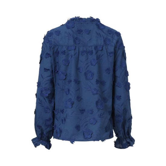 Smashed Lemon Dames3d bloemenprint top met v hals | - Image 4