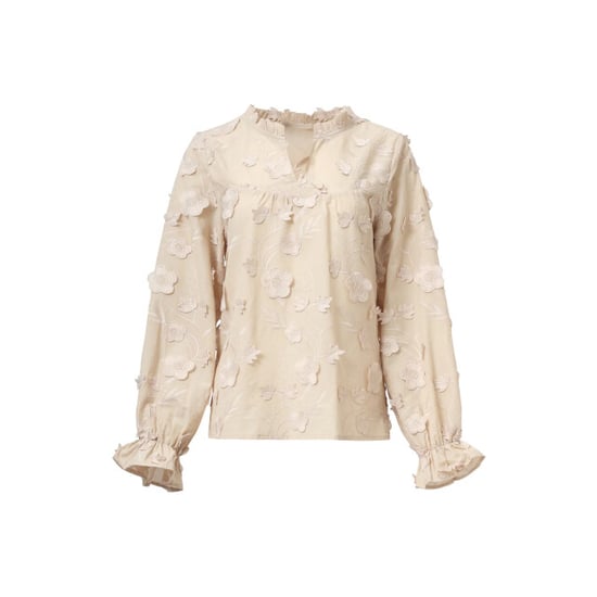Smashed Lemon Dames3d bloemenprint top met v hals | - Image 5