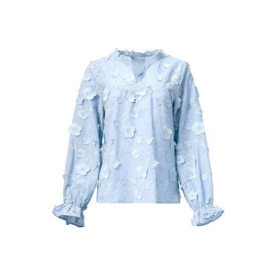 Smashed Lemon Dames3d bloemenprint top met v hals | - Image 2