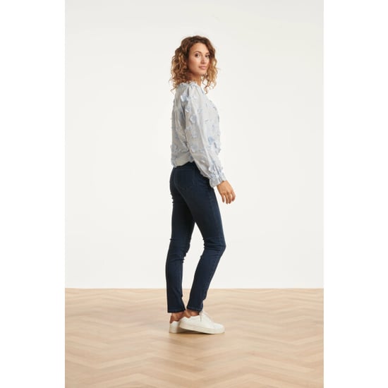 Smashed Lemon Dames3d bloemenprint top met v hals | - Image 4