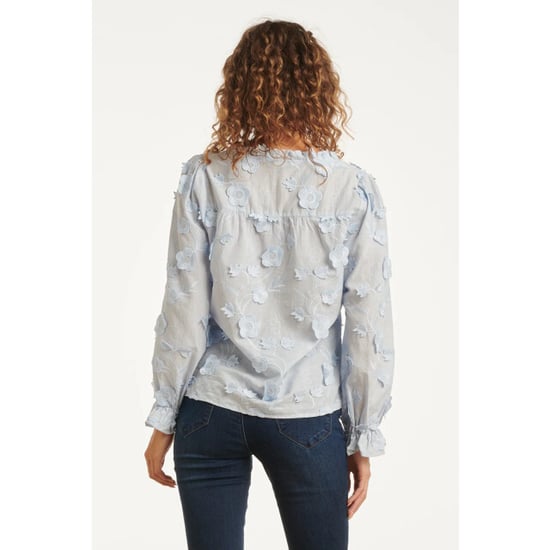 Smashed Lemon Dames3d bloemenprint top met v hals | - Image 6